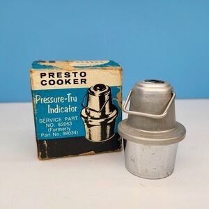 Vintage PRESTO Pressure COOKER Pressure-Tru Indicator in BOX JIGGLER Top Part
